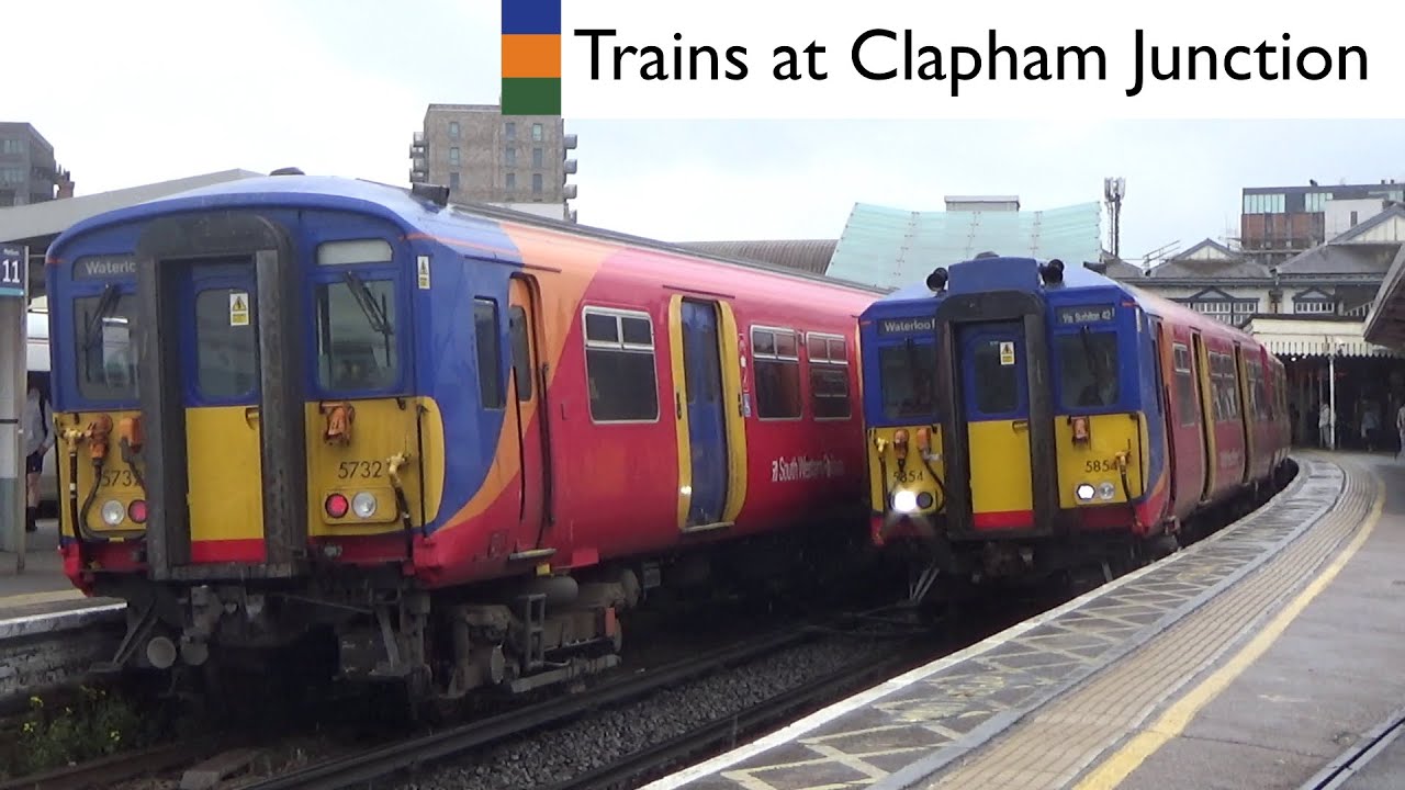 London Overground, Southern and South Western Railway Trains Clapham Junction