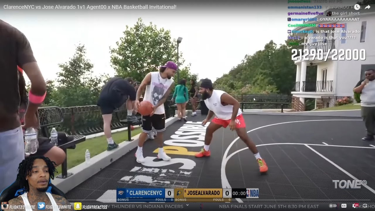 FlightReacts To ClarenceNYC vs Jose Alvarado 1v1! Agent00 x NBA Invitational event!