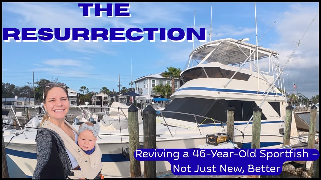 Bringing my Rare 45 Foot Chris Craft Sportfish back to Life | One of 82 Hulls Made | 
