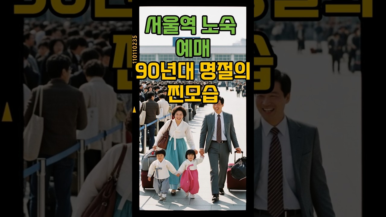 📺 요즘 애들은 상상도 못 할 '90년대 명절' 찐풍경 🍱 (기차표 예매 전쟁 기억나세요?)