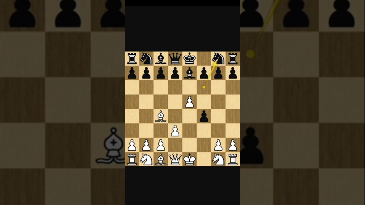 Aggressive Chess! BISHOP opening 😡🔥Chess Trap for White! #chess #shorts