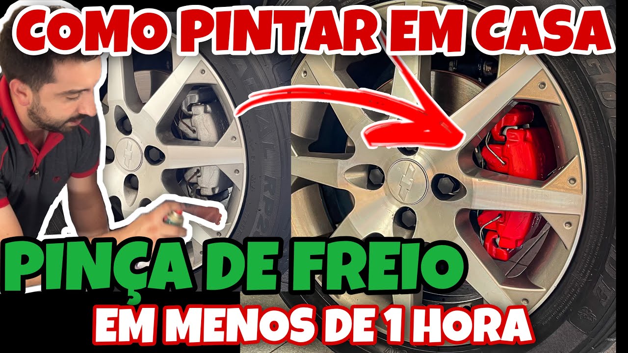 COMO PINTAR AS PINÇAS DE FREIO SOZINHO | Muito Fácil e Rápido