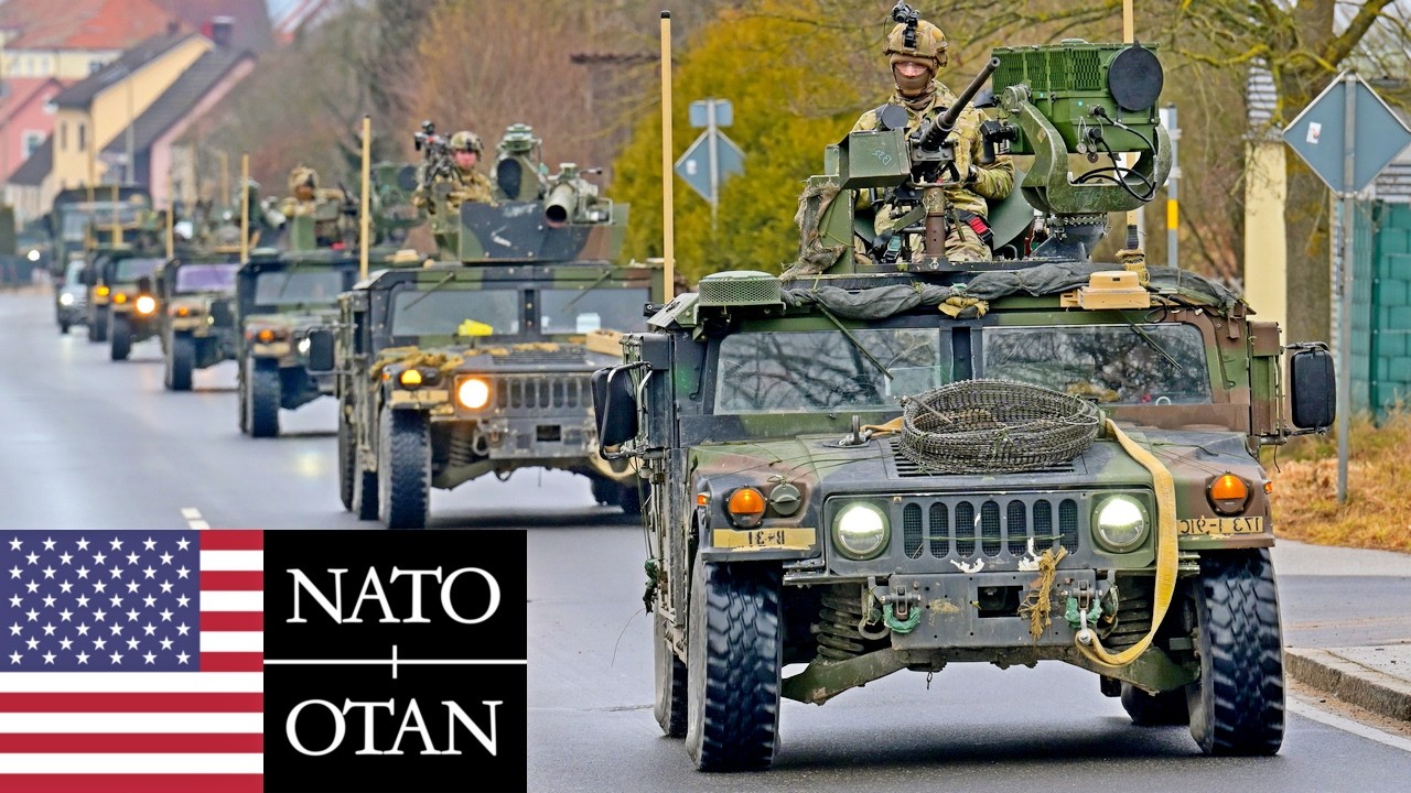 Армия США, НАТО. Крупномасштабные военные учения союзников в Германии.