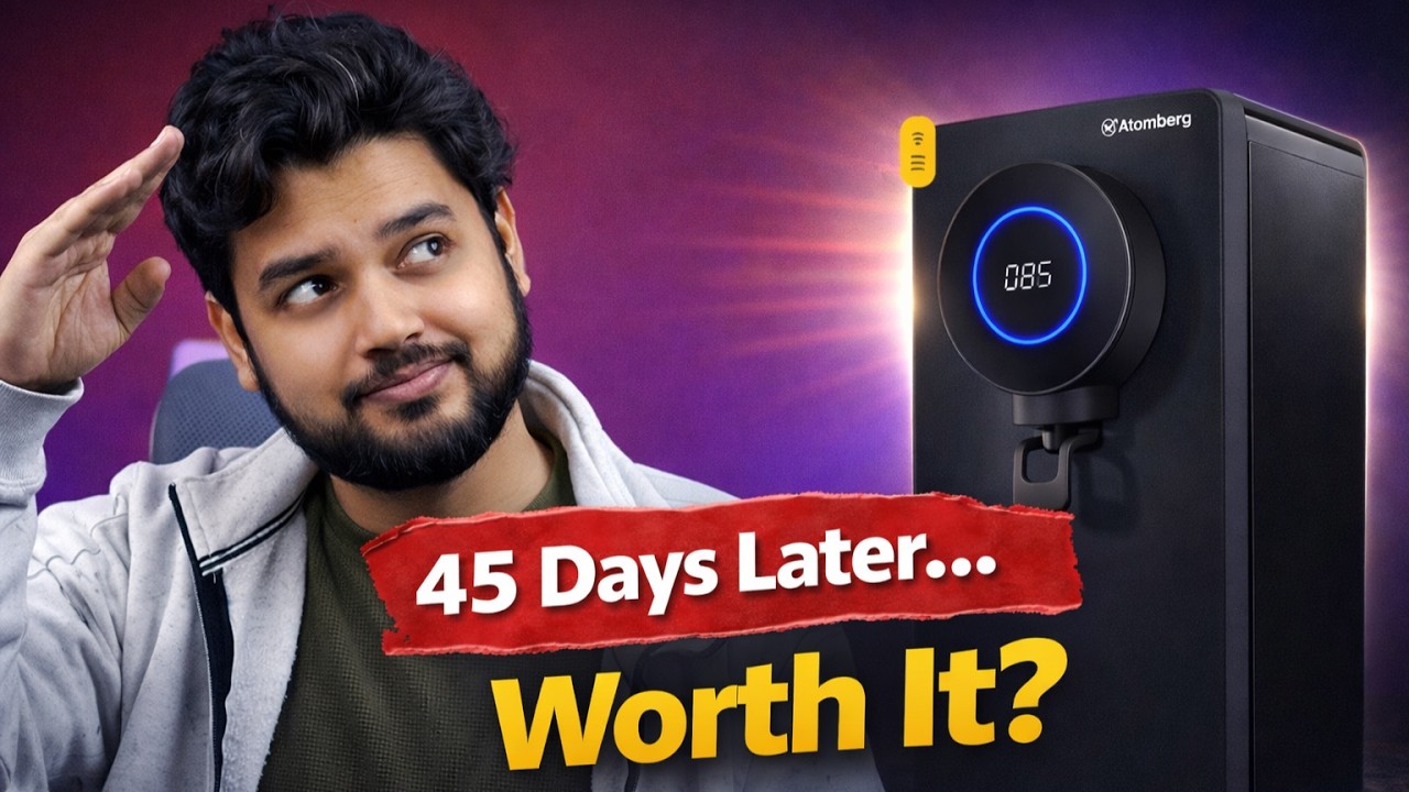 I Used Atomberg Intellon Smart Water Purifier for 45 Days - Honest Review #atomberg #waterpurifier