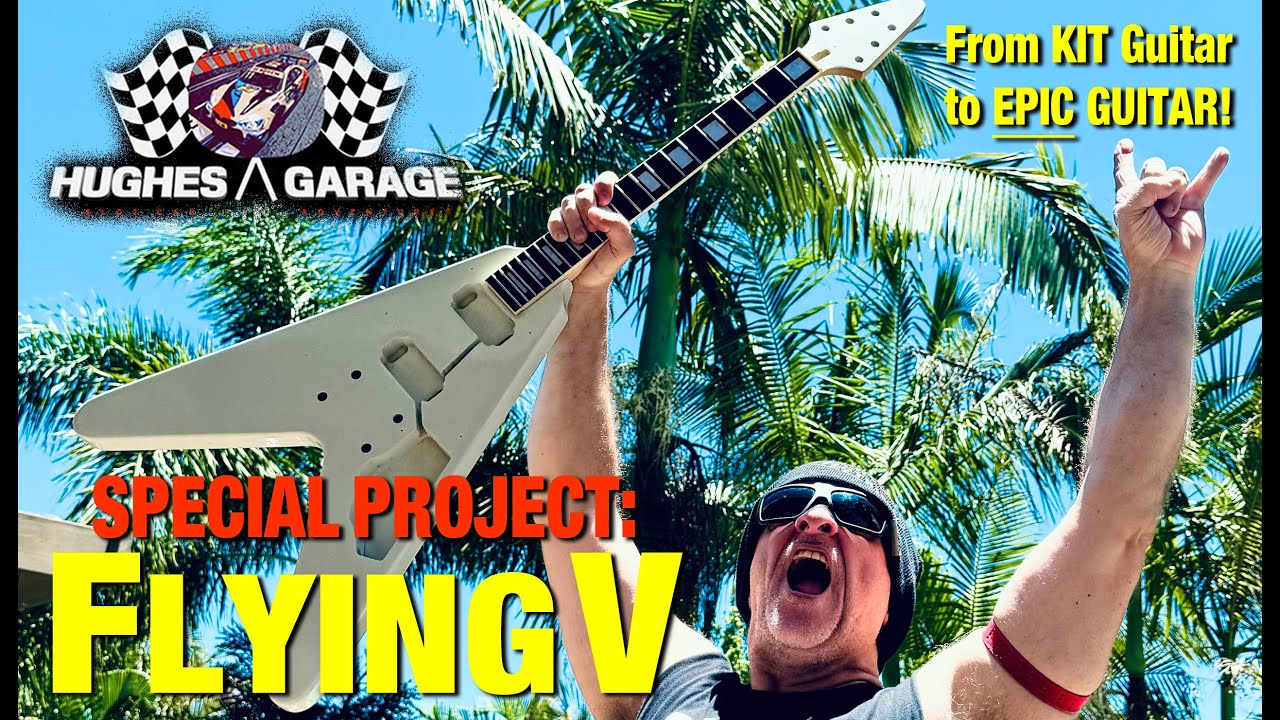 Special Project: Custom Flying V Guitar Build - Hughes Garage SCA #slotcars #guitarbuilder #craft