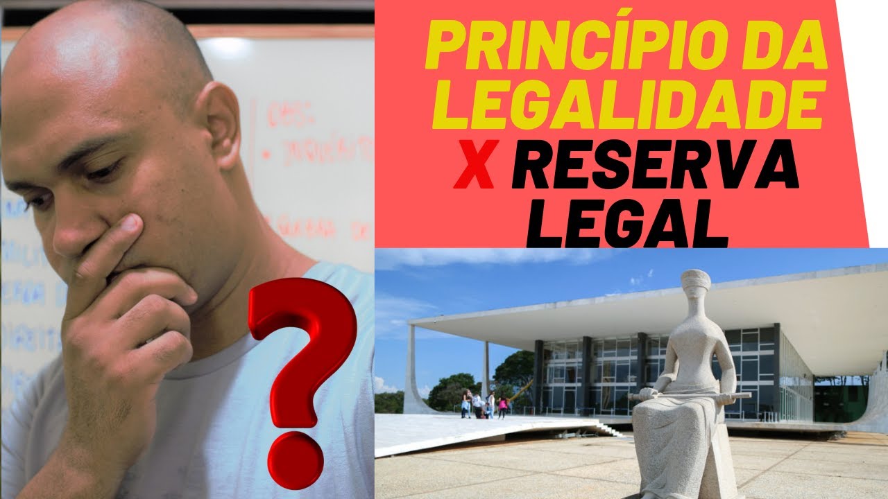 LEGALIDADE x RESERVA LEGAL/ LEGALIDADE PENAL - Direito Constitucional 