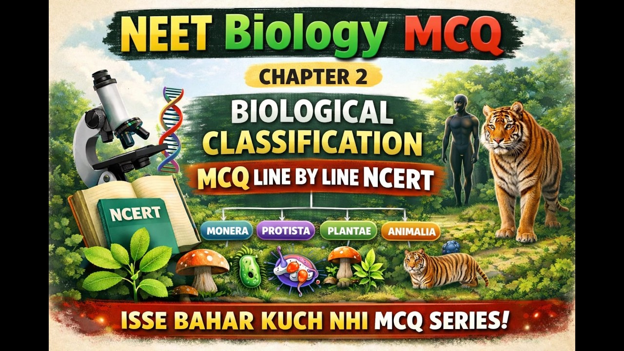 🚀 NEET Biology MCQ Series – Chapter 2: The Biological classification part-2 #neet #neet2026 #neetmcq