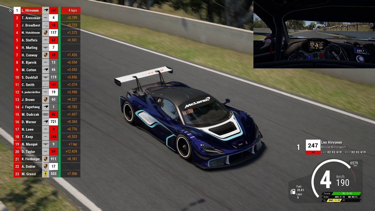 ACC -  Jimmy Broadbent Stream Race @ Bathurst | 04.02.2020