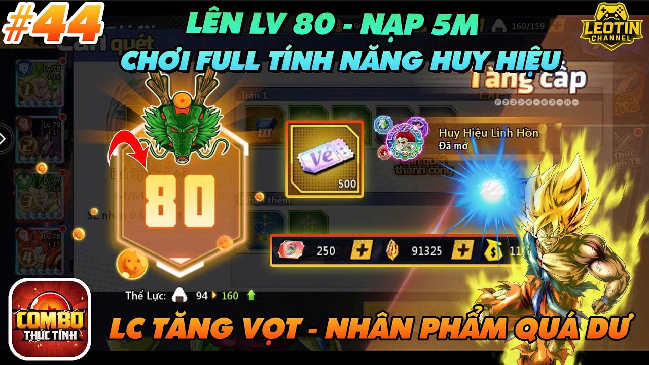 COMBO THỨC TỈNH - #44 NẠP 10M QUAY CHÁY MÁY TÍNH NĂNG HUY HIỆU - NHÂN PHẨM NỖ LIÊN TỌI
