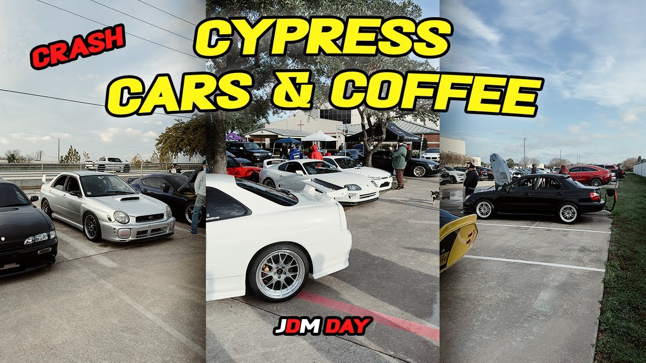 TAKING MY BUGEYE STI TO CYPRESS CARS & COFFEE JDM DAY (CRASH!)