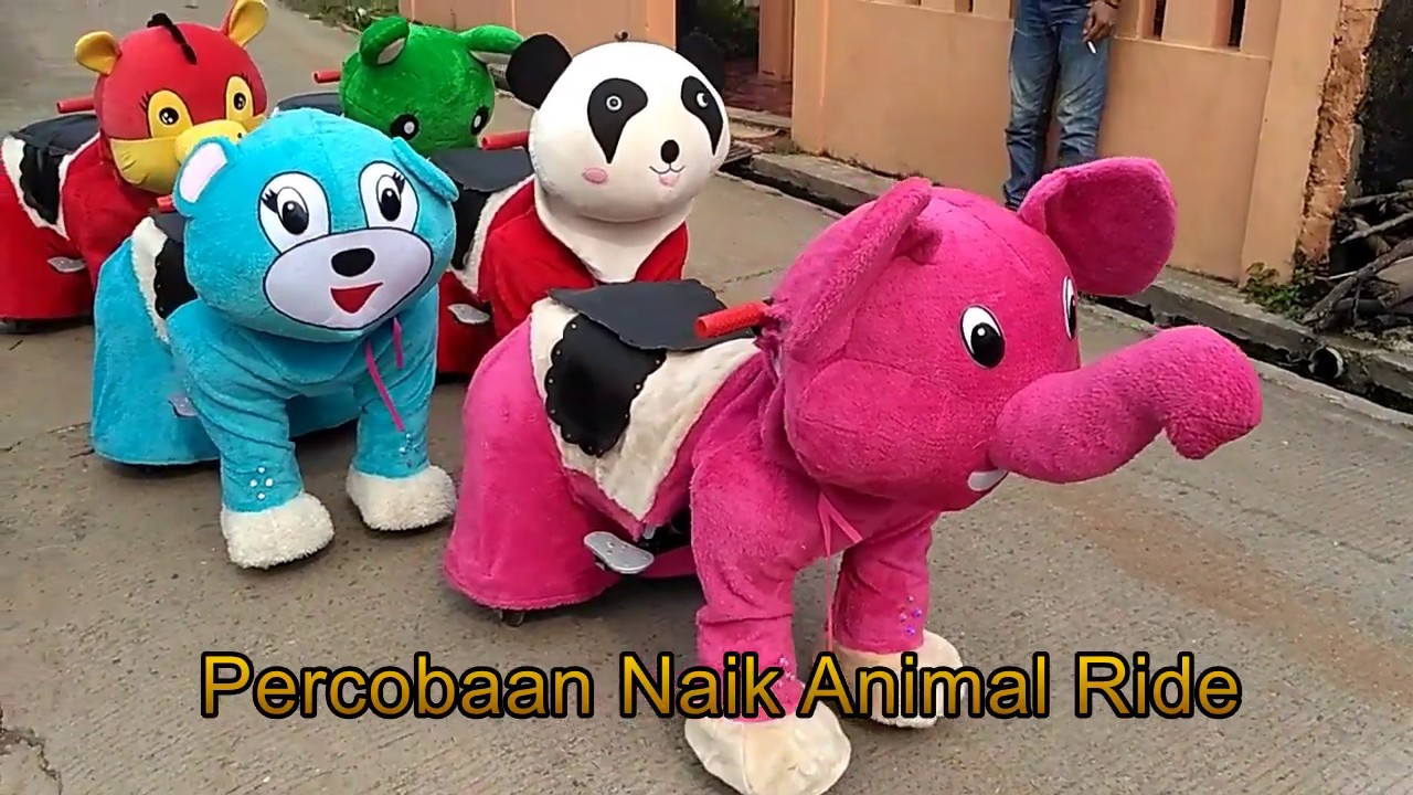 Percobaan Naik Animal Ride Gratis!! | Lagu Anak | Nursery Rhyme