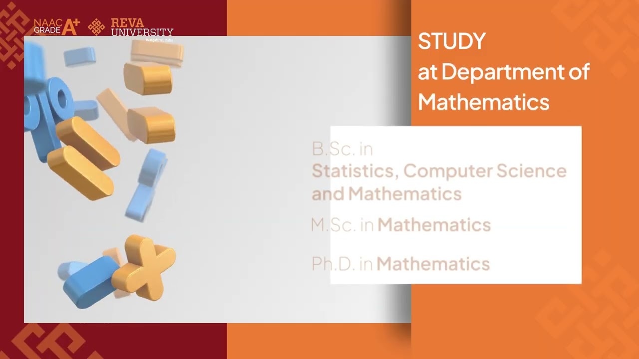 Department of Mathematics | REVA University | Admissions open
