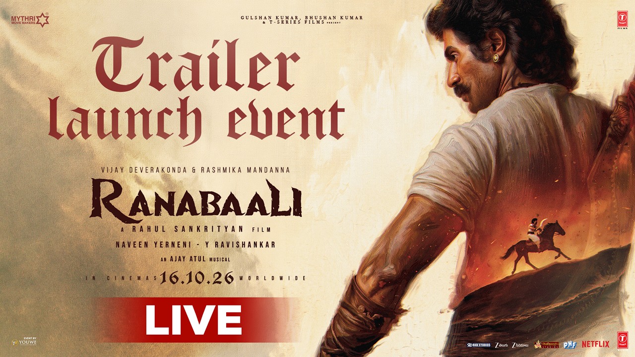 Ranabaali Trailer launch Event LIVE | Vijay Deverakonda | Rashmika Mandanna | YouWe Media