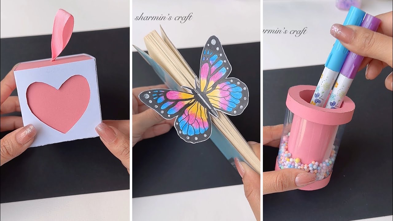 Paper craft/ Easy craft ideas/ miniature craft/ how to make/ DIY/ school project/ Sharmin’s craft