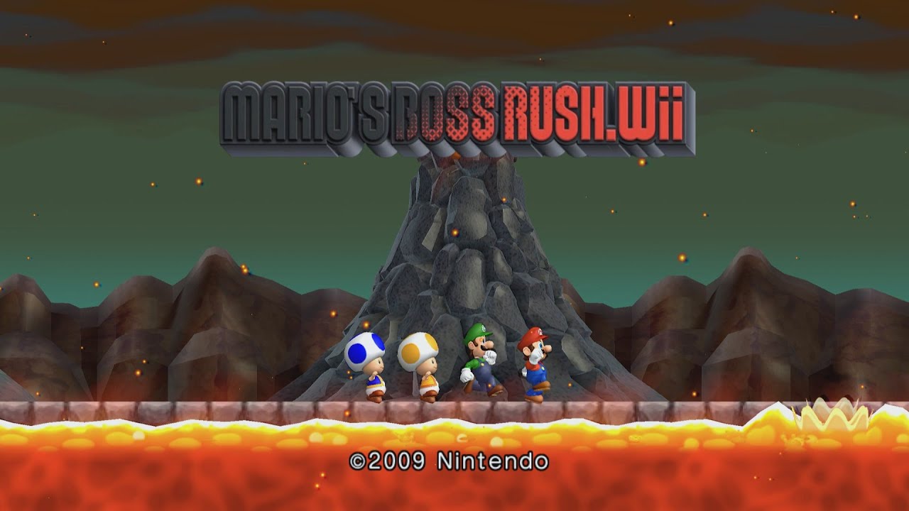 Mario's Boss Rush.Wii FULL PLAYTHROUGH
