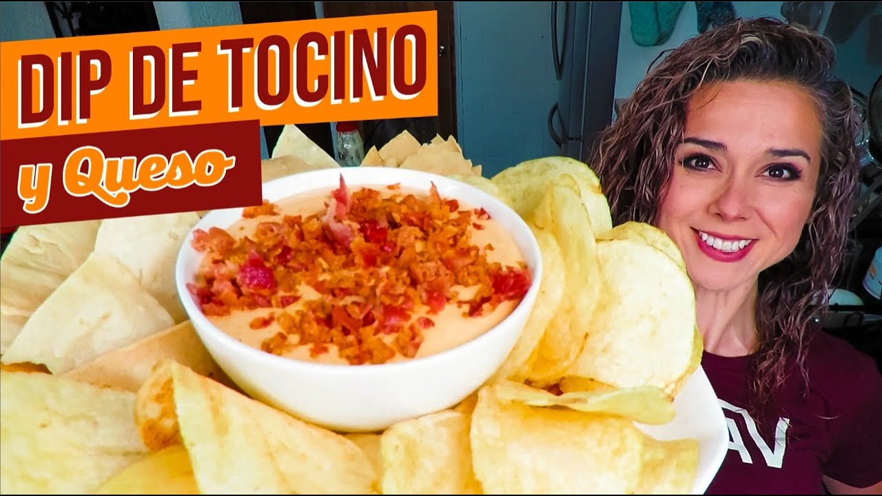 Dip de TOCINO con QUESO para botanear/IDEAL PARA CHELAS/Marisolpink