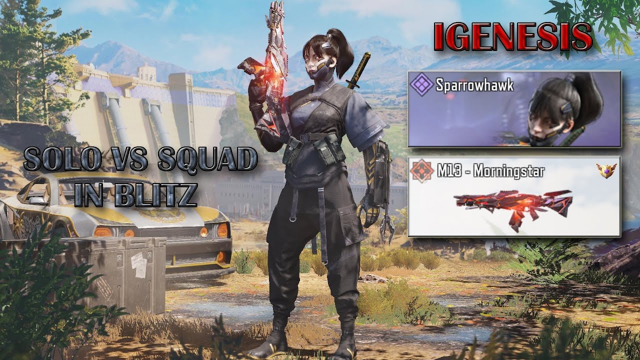 SOLO VS SQUAD IN BLITZ - Sparrowhawk + Mythic M13-Morningstar