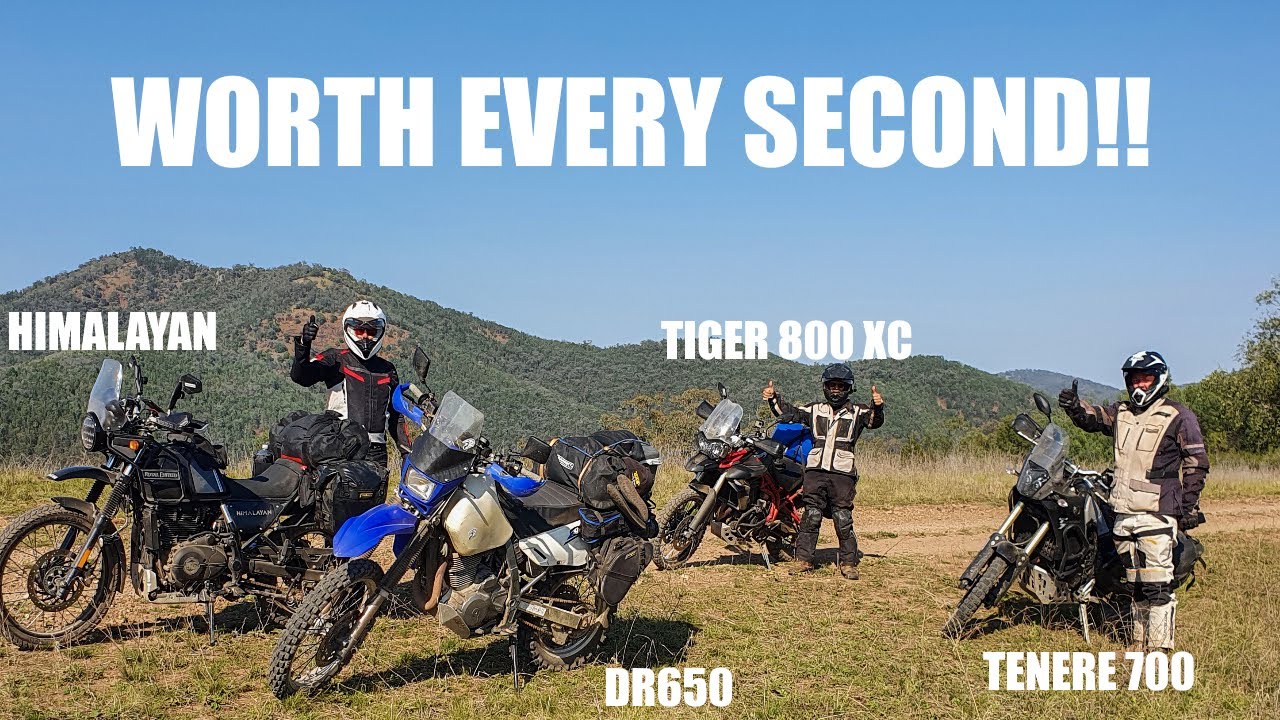 Rough tracks and epic campsites! T7 vs Dr650 vs Himalayan vs Tiger 800xc - Location Scout