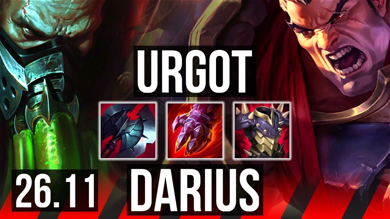URGOT vs DARIUS (TOP) | Good KDA: 7/1/9 | EUW Master | 26.11