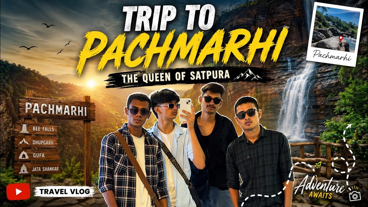 Pachmarhi Vlog: Exploring Bee fall, Reechgarh, Pandav caves 
