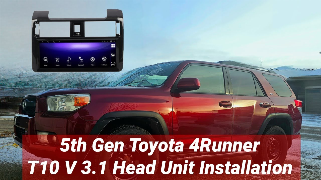 2012 Toyota 4Runner T10 V3.1 Knobless Head Unit Installation