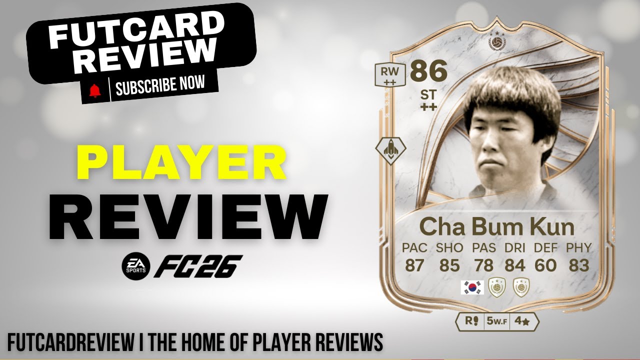 86 Icon Cha Bum-Kun 86 Review in FC26⚡ | First Korean Legend in Ultimate Team | FIFA Player Review