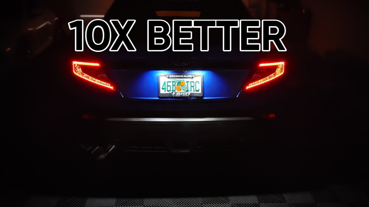 2022 WRX Tag Light LED Upgrade