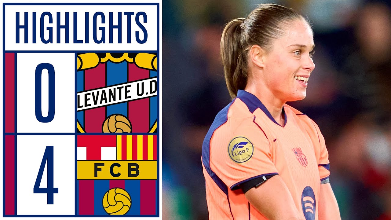 LEVANTE UD 0 - 4 FC BARCELONA | RESUMEN LIGA F MOEVE