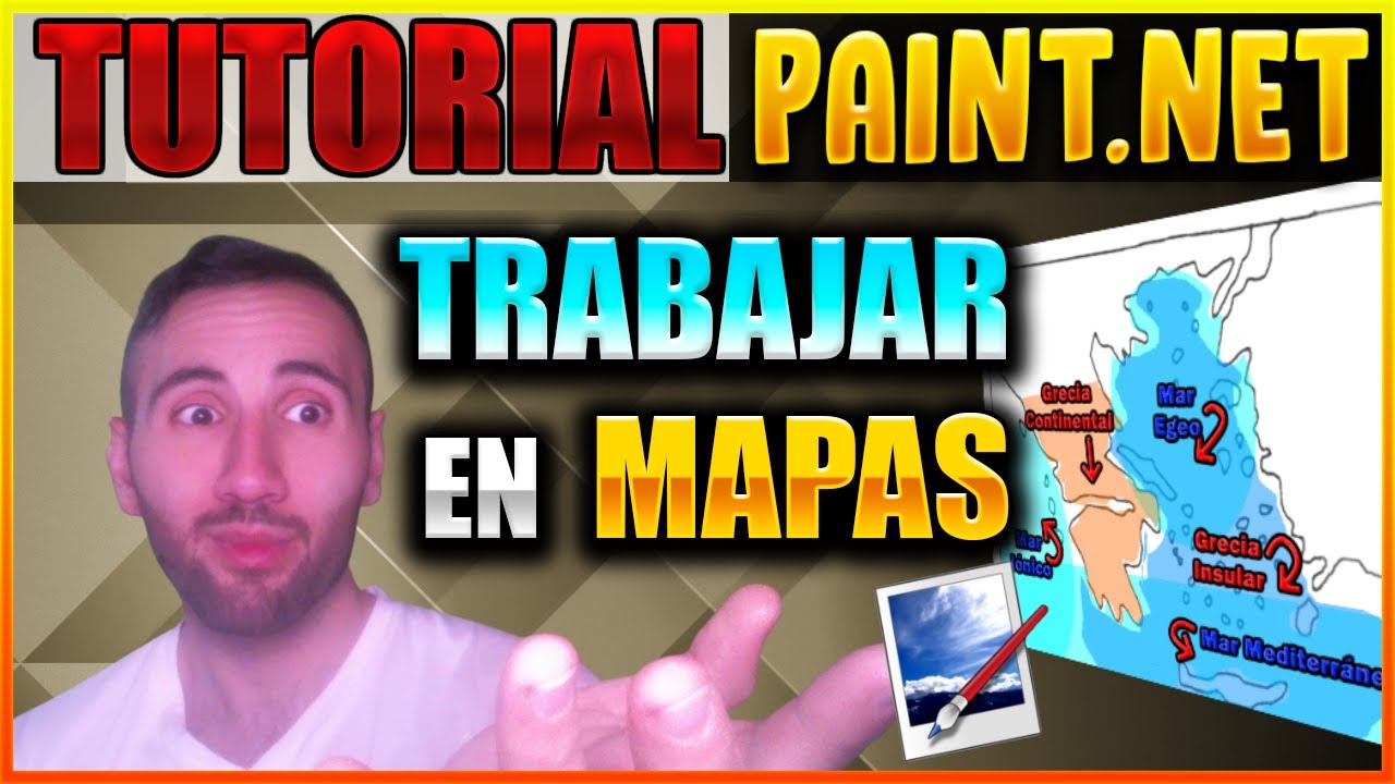 🎨 Tutorial Paint.Net # 10 | Cómo TRABAJAR un MAPA |SOMBREAR, PINTAR y ESCRIBIR en un MAPA | SIMPLE