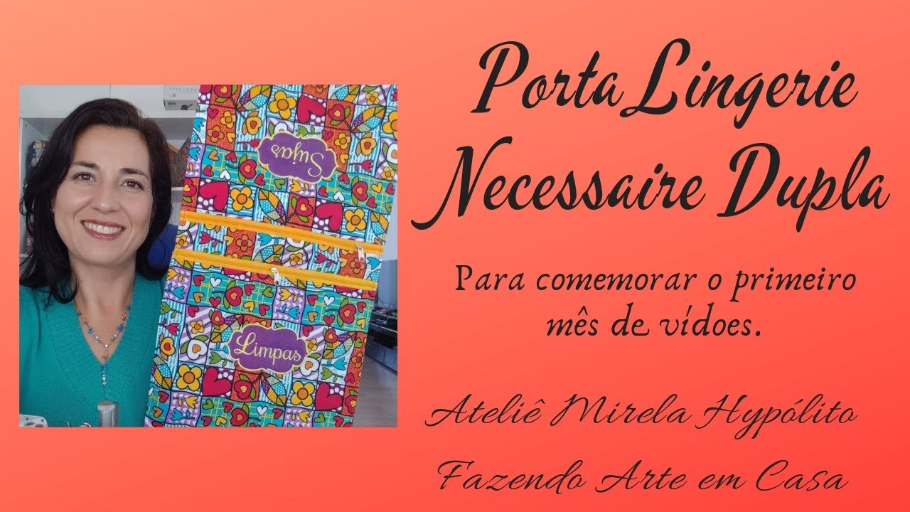 Porta Lingerie ou necessaire dupla -  Limpas e Sujas
