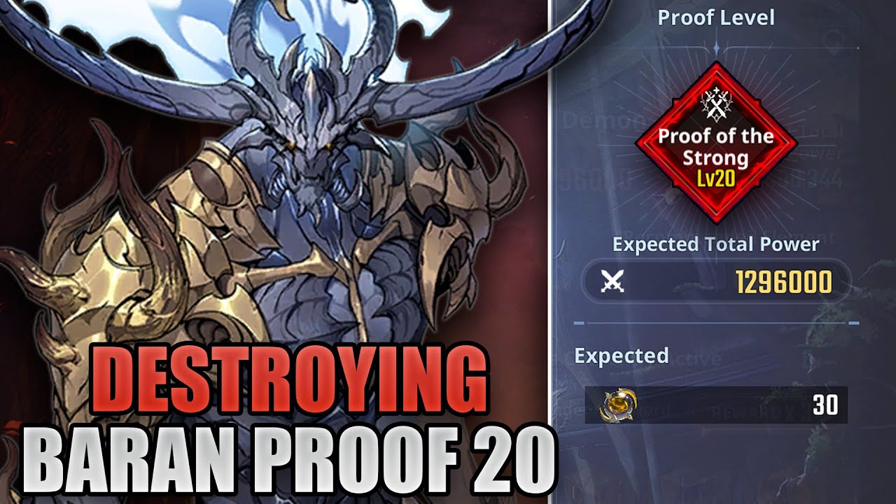 STILL NOT HARD ENOUGH.. | HARD BARAN PROOF OF THE STRONG LV20 | SOLO LEVELING : ARISE