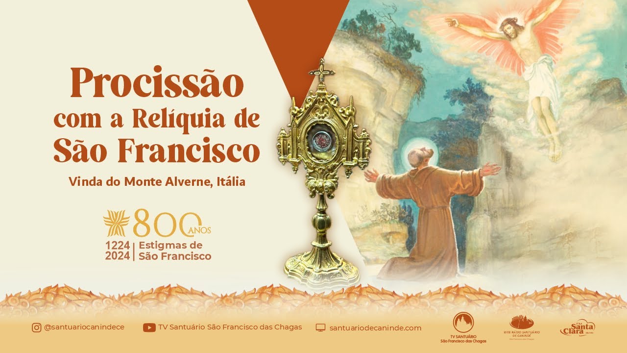 VISITA DA RELÍQUIA DE SÃO FRANCISCO, VINDO DE ASSIS NA ITÁLIA