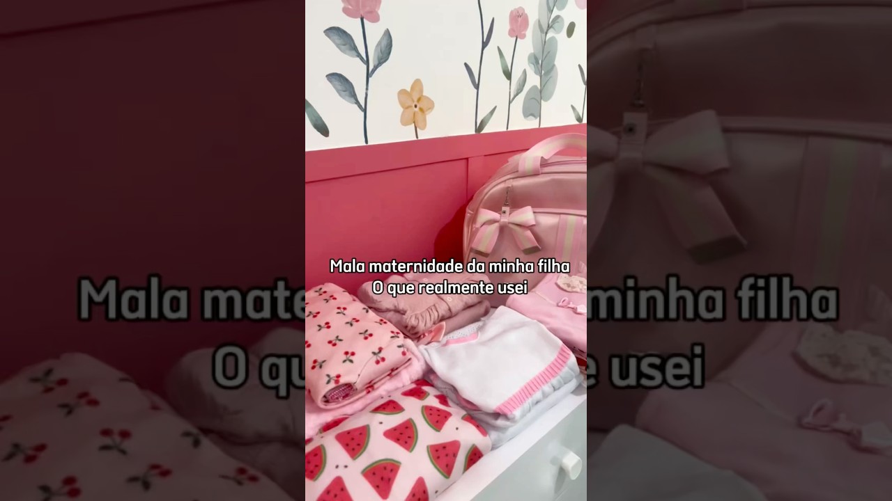 Mala maternidade da beb&ecirc; o que realmente usei #malamaternidade #maternidade #bebe