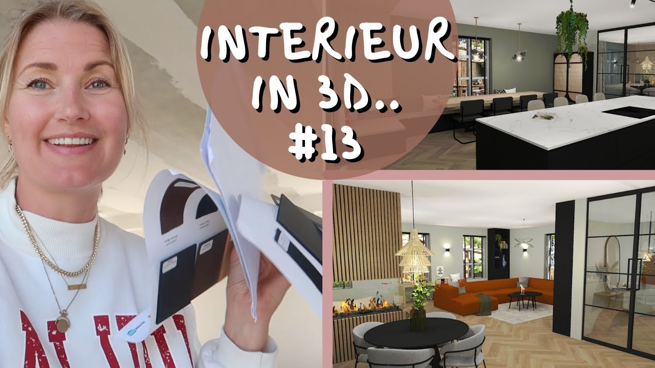 INTERIEUR TEKENINGEN, VOORDEUR EN RAMEN OPEN! | Van kavel naar droomplek #13 | Diesna Loomans