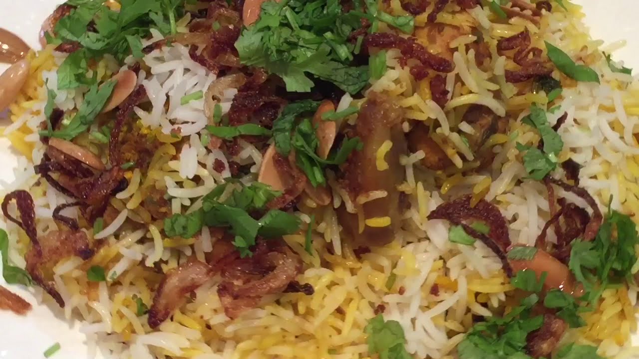 رز برياني الدجاج بنكهة الشواء بالطريقه الاصليه طعم ولا احلى