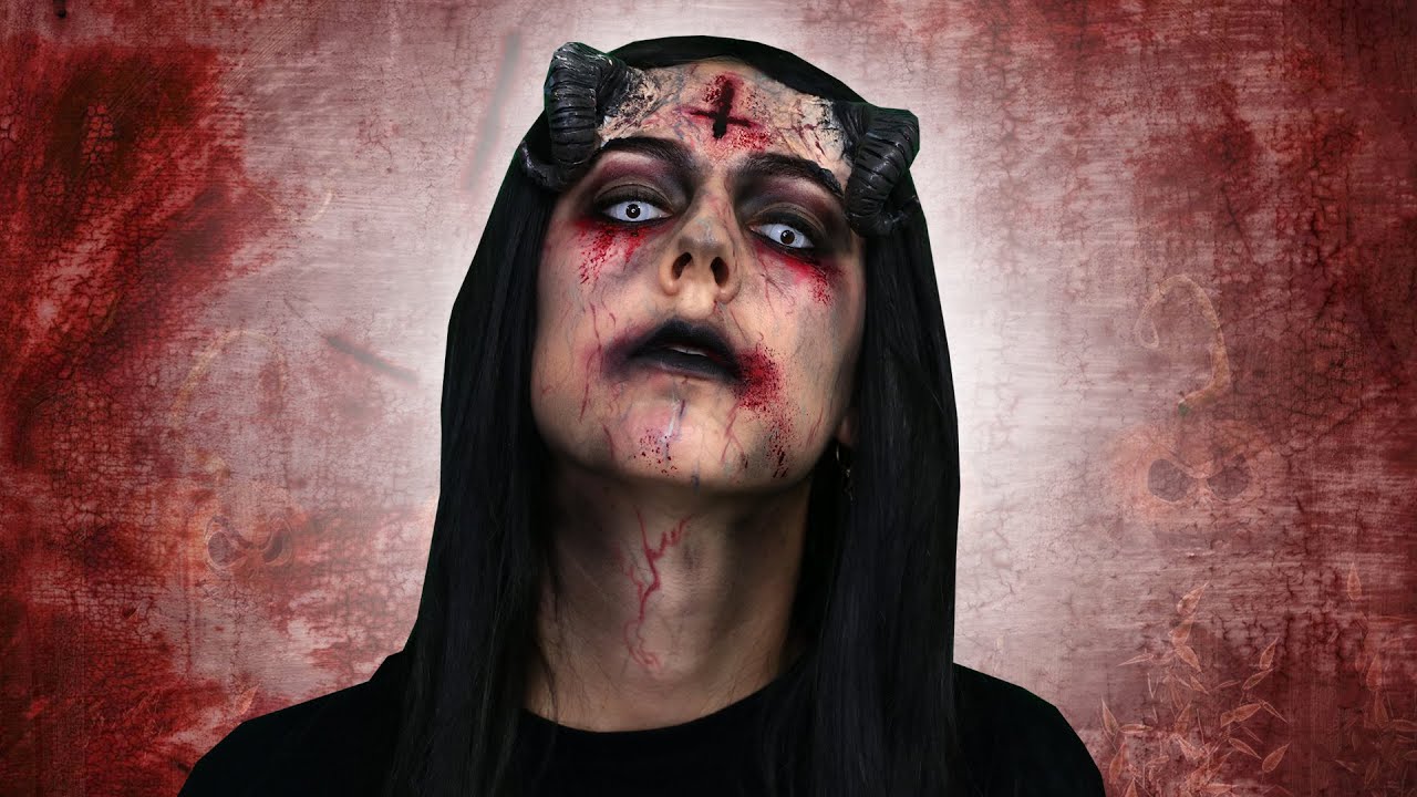 TRANSFORMÉE EN DÉMON !! 🎃MAQUILLAGE HALLOWEEN