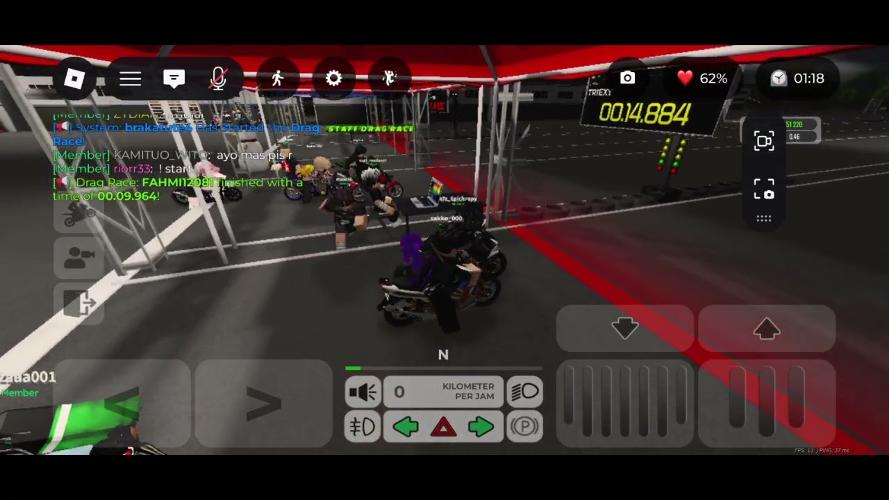 FIZ R GHOIB??? AH apa iya . Grinding drag race hingga PANAS!!! #rdid #rdds #roblox #drag 
