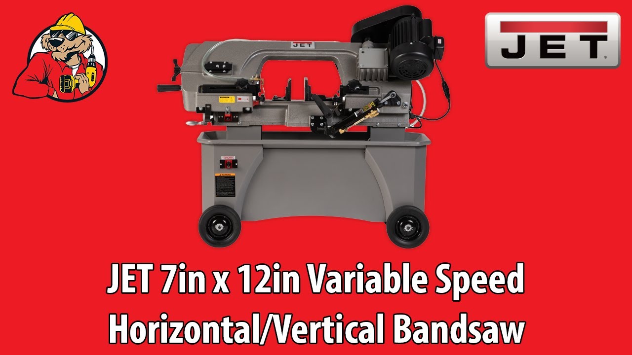 JET 7in x 12in Variable Speed Horizontal/Vertical Bandsaw
