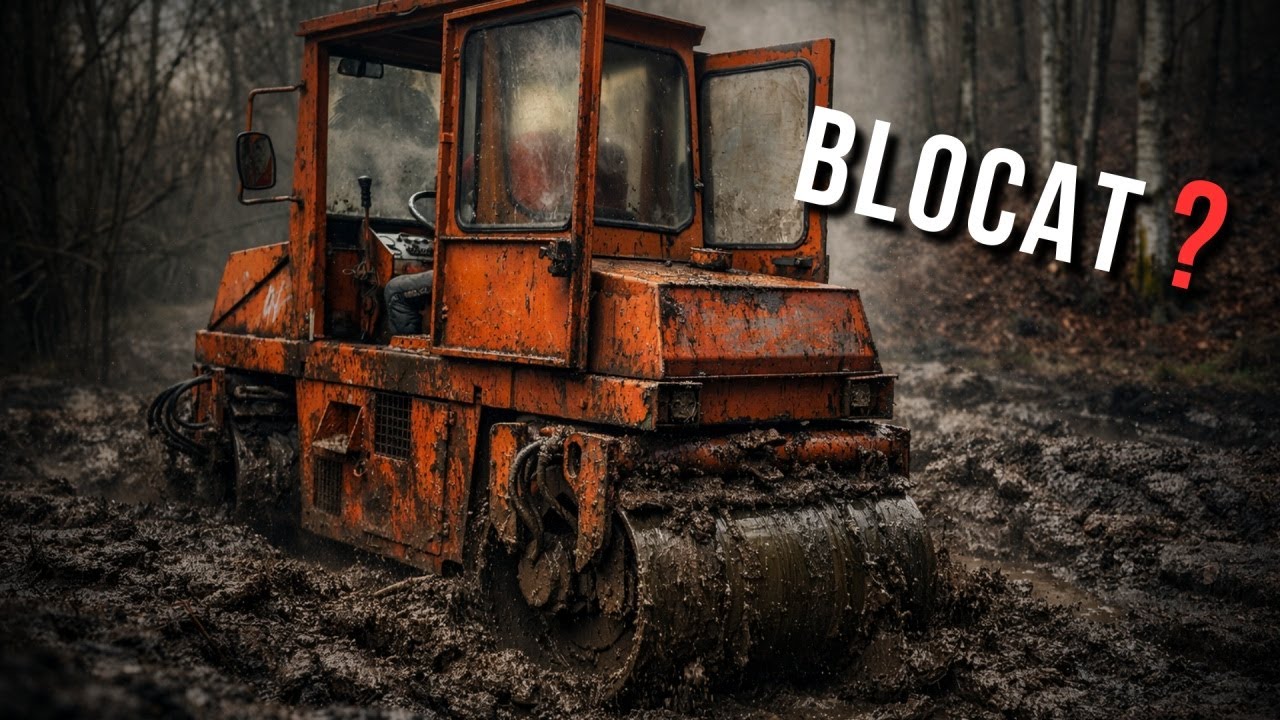 Drum EXTREM😱 | Noroi GREU și utilaj aproape de răsturnare. Cilindru compactor blocat | INCINS