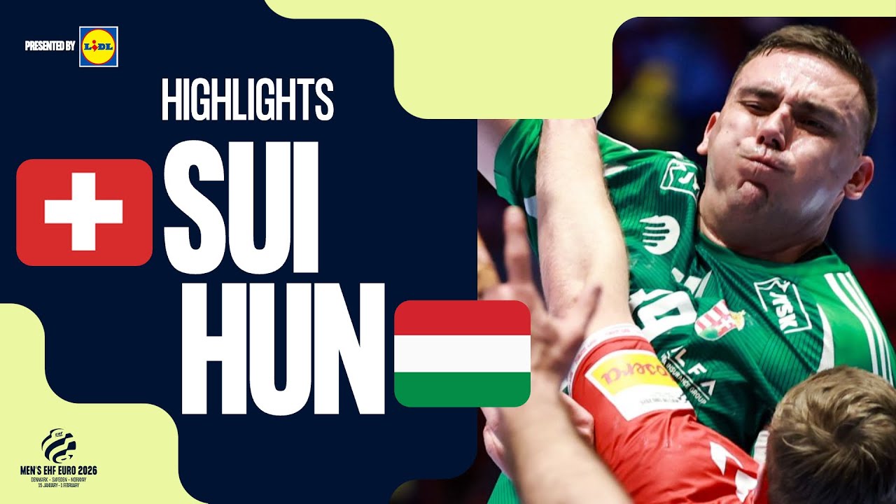 Switzerland vs Hungary | Highlights | Men's EHF EURO 2026