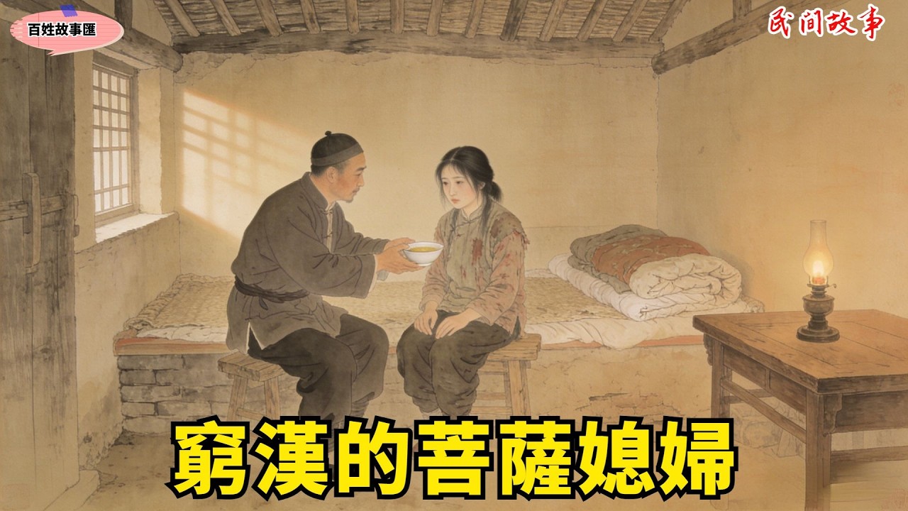 窮漢心善，娶沒人要的瘋媳婦，誰知她竟是活菩薩下凡！#故事頻道 #民間故事#有聲書 #睡前故事#中國文化#故事分享