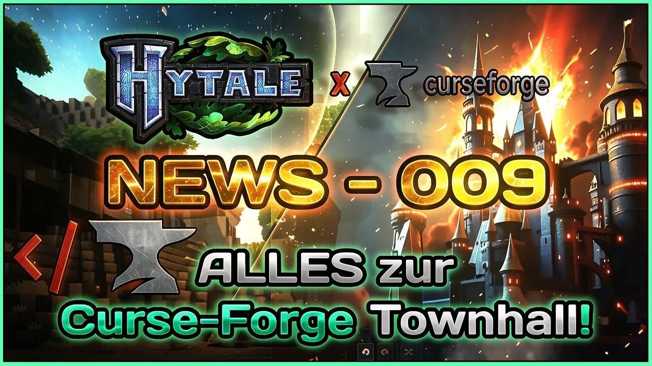 Hytale News 009 - CurseForge Townhall zu Hytale – Was Modder JETZT wissen müssen | Tools & Zukunft!