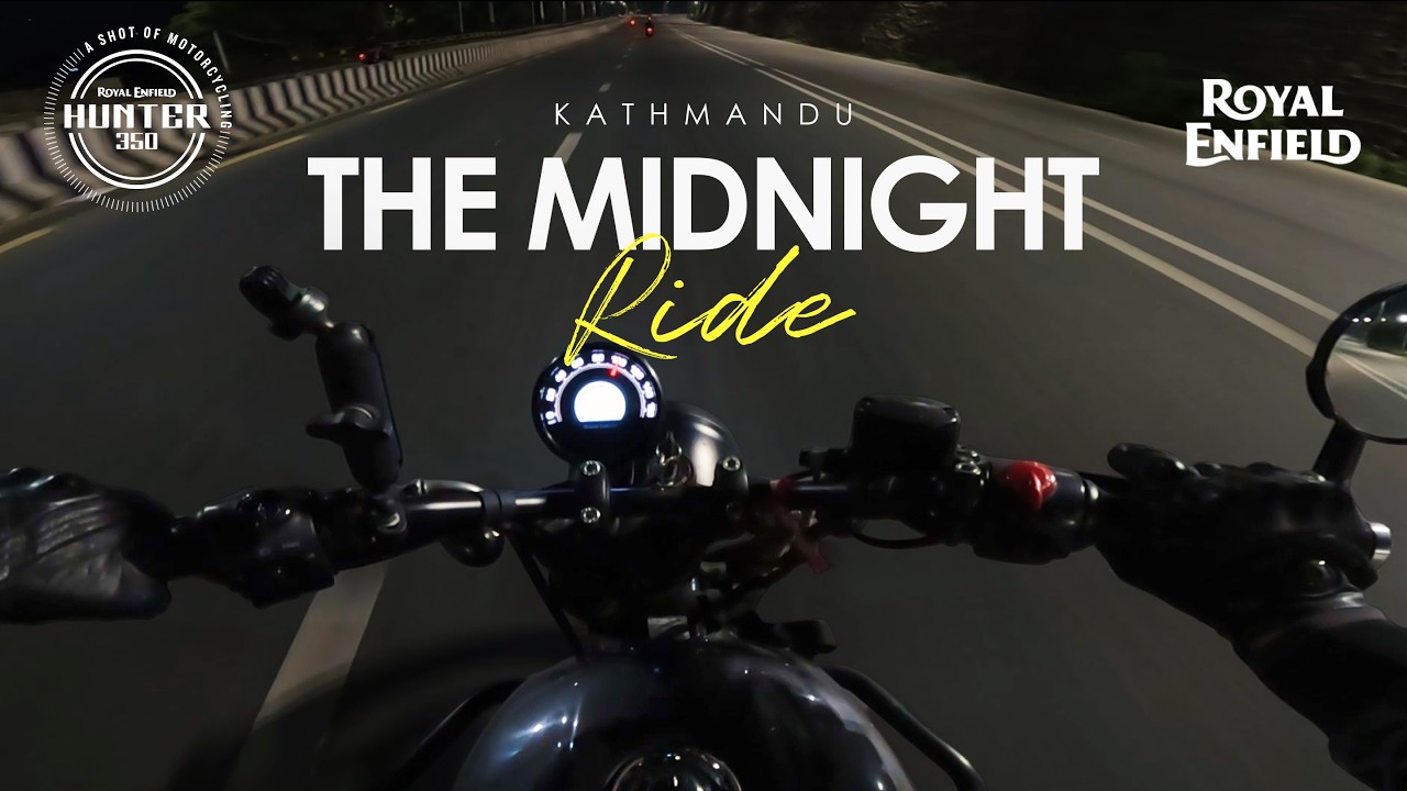 The Night Ride in Kathmandu 🇳🇵 | POV Chill Ride | Royal Enfield Hunter 350