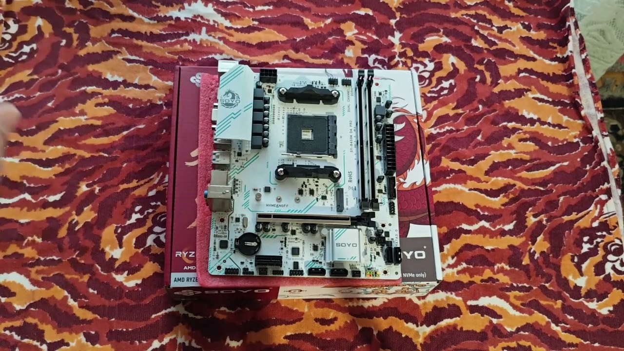Soyo B450M D4 PRO Socket AM4. Распаковка. Bios.