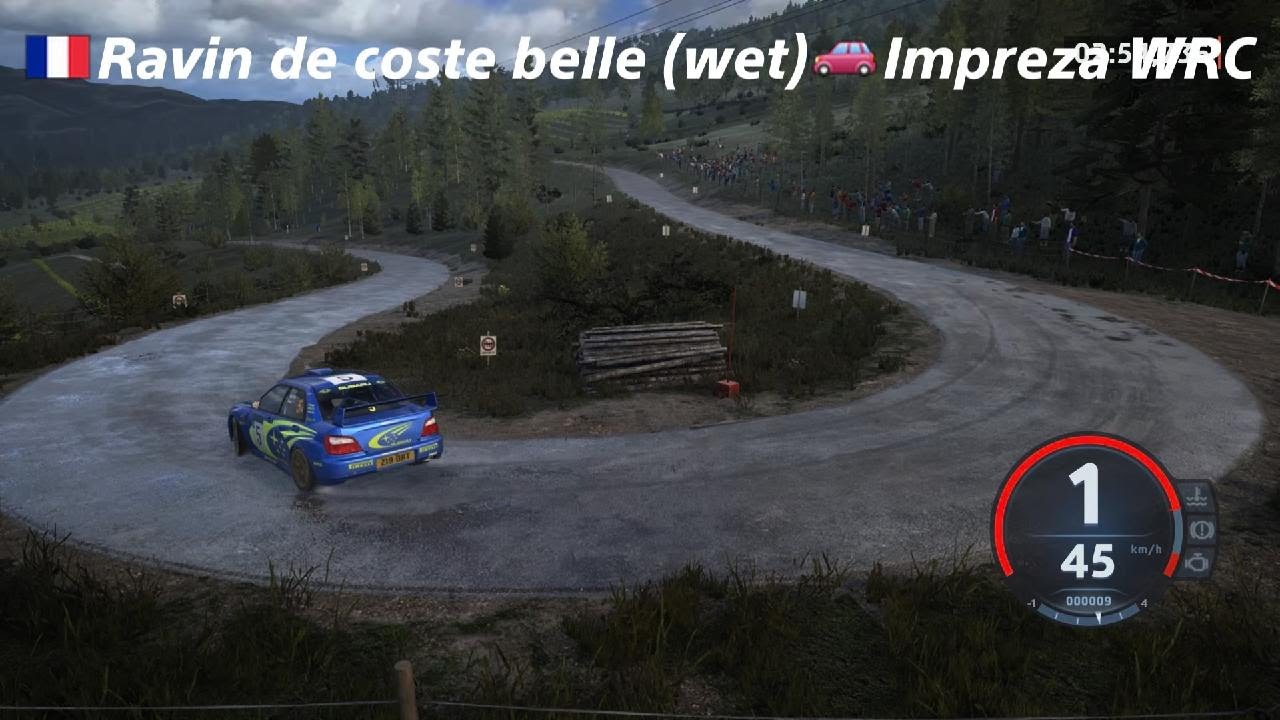 EA SPORTS WRC Ravin de coste belle (wet) Impreza WRC 01
