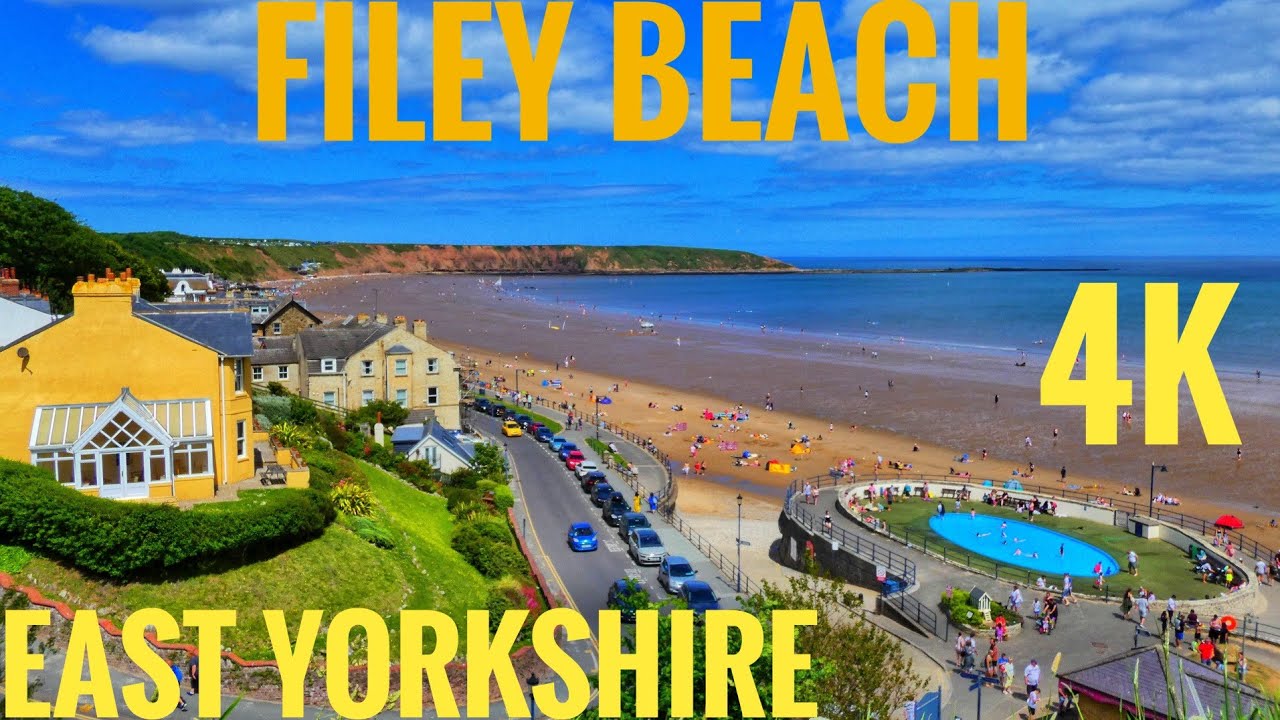 FILEY BEACH.. EAST YORKSHIRE 4K