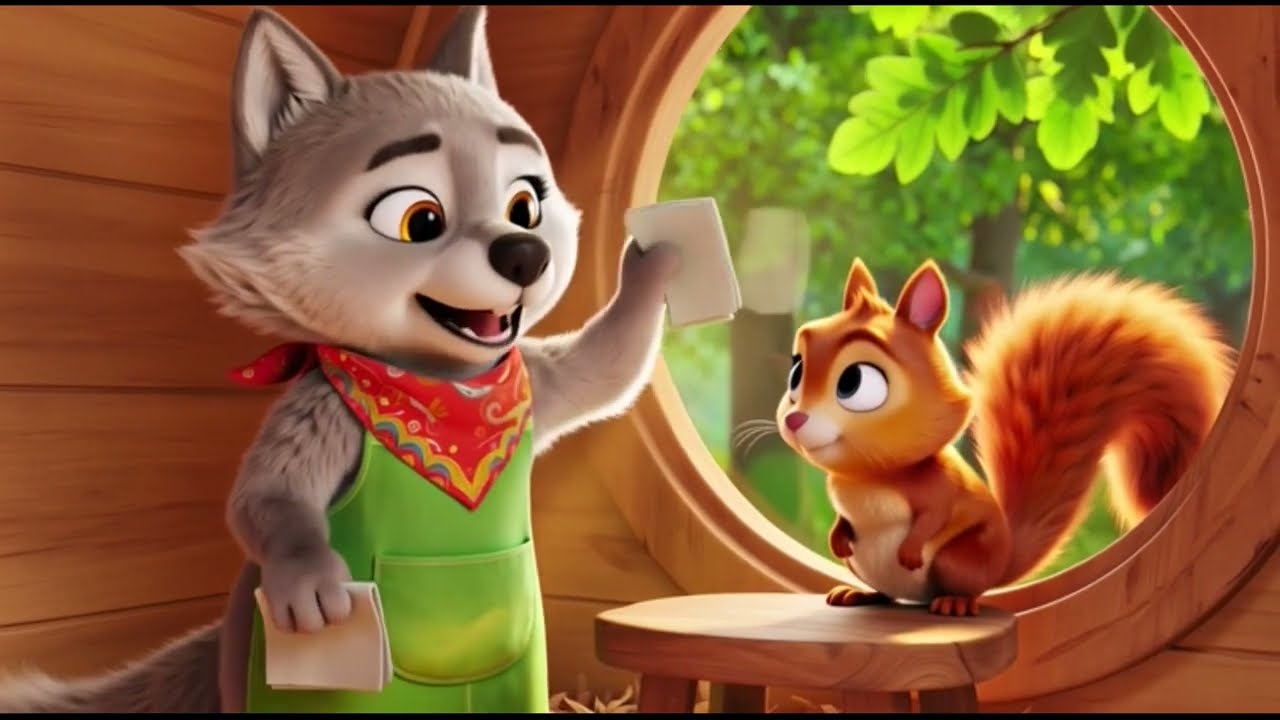 Lobito Buen Ayudante 🐺✨ | Canción Infantil para Limpiar y Ordenar | Canciones para Niños