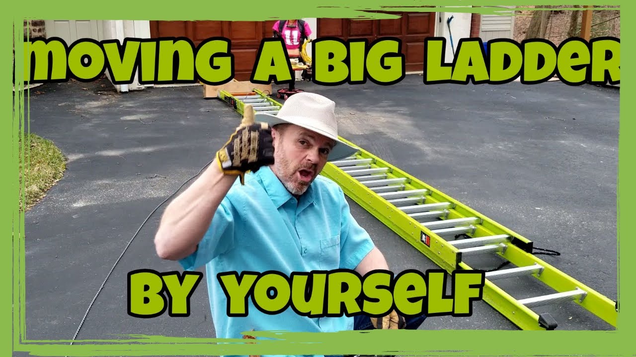 How To Safely Raise & Lower a 40' Ladder By Yourself (DIY 🛠️ Tips)