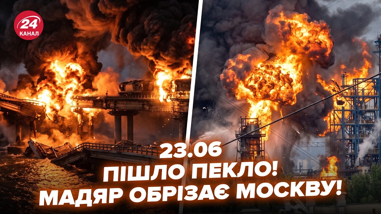 🔥МАДЯР ДАЛ ЖАРУ! АРМАГЕДДОН в Москве: все МЕЧТАЛИ ЭТО УВИДЕТЬ. ЭТО осталось от МОСТА в Крым 23.06