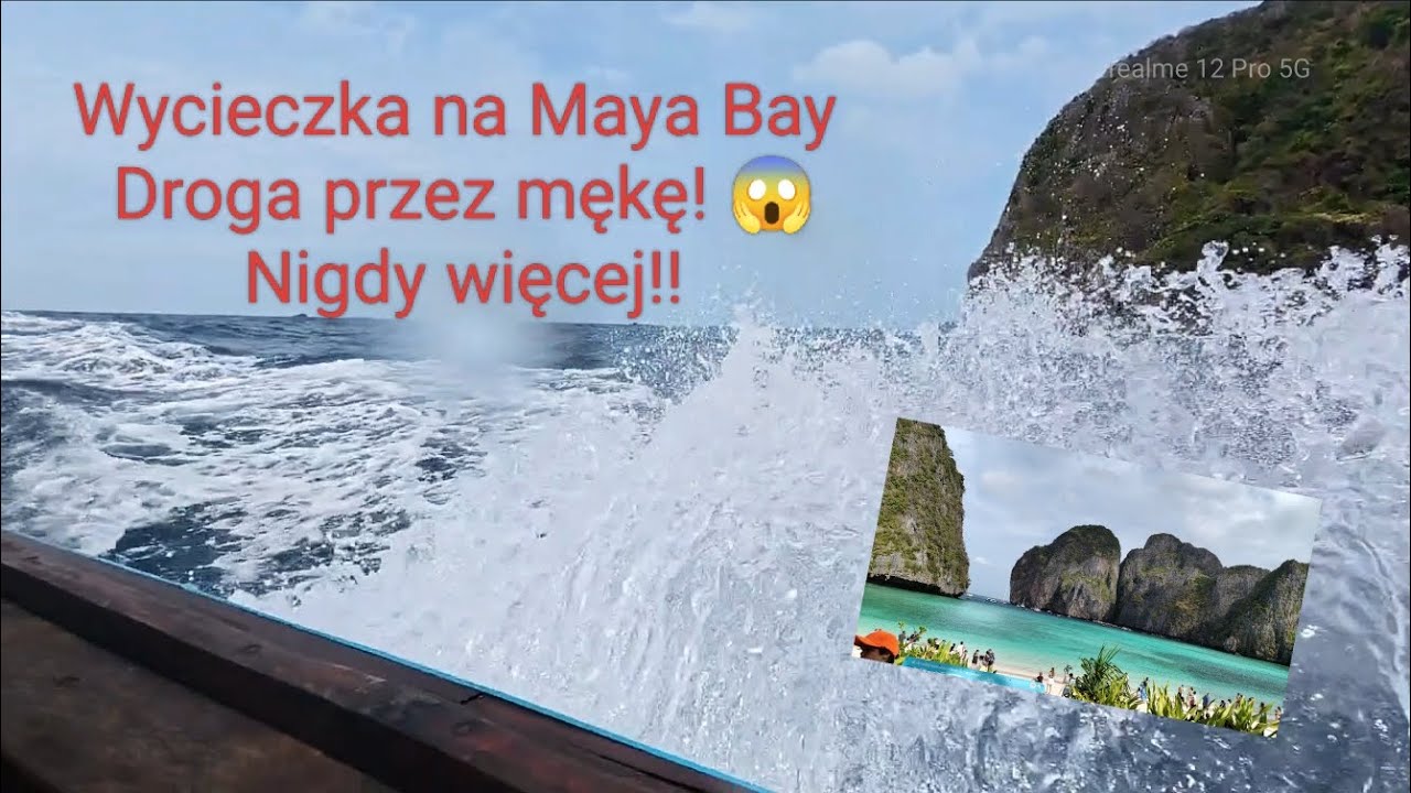 Cudna Maya Bay i chwile grozy! #mayabay #travel #phiphiislands #thailand 